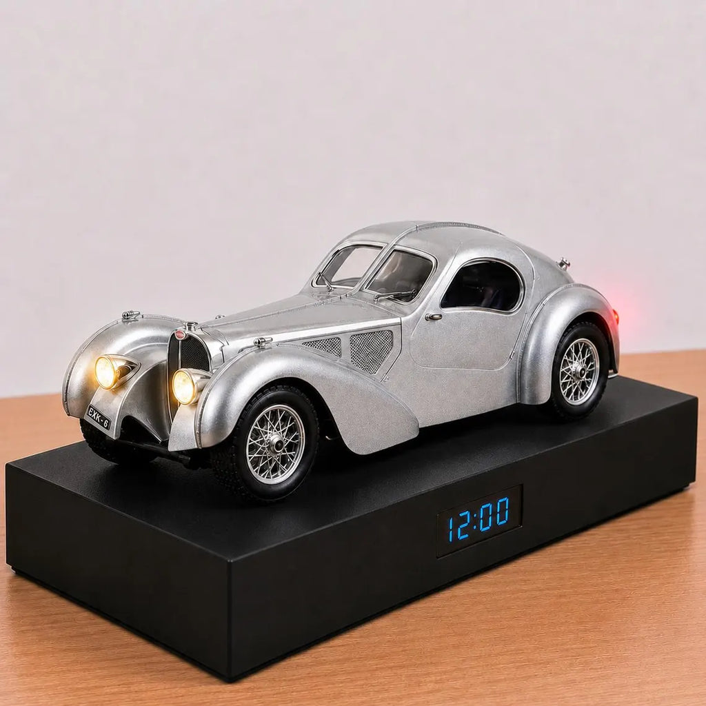 Bugatti Atlantic Car Alarm Clock – Handmade