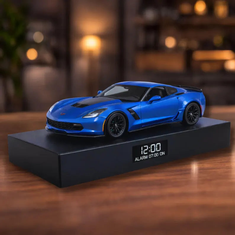 Chevrolet Corvette Z06 Car Alarm Clock – Handmade