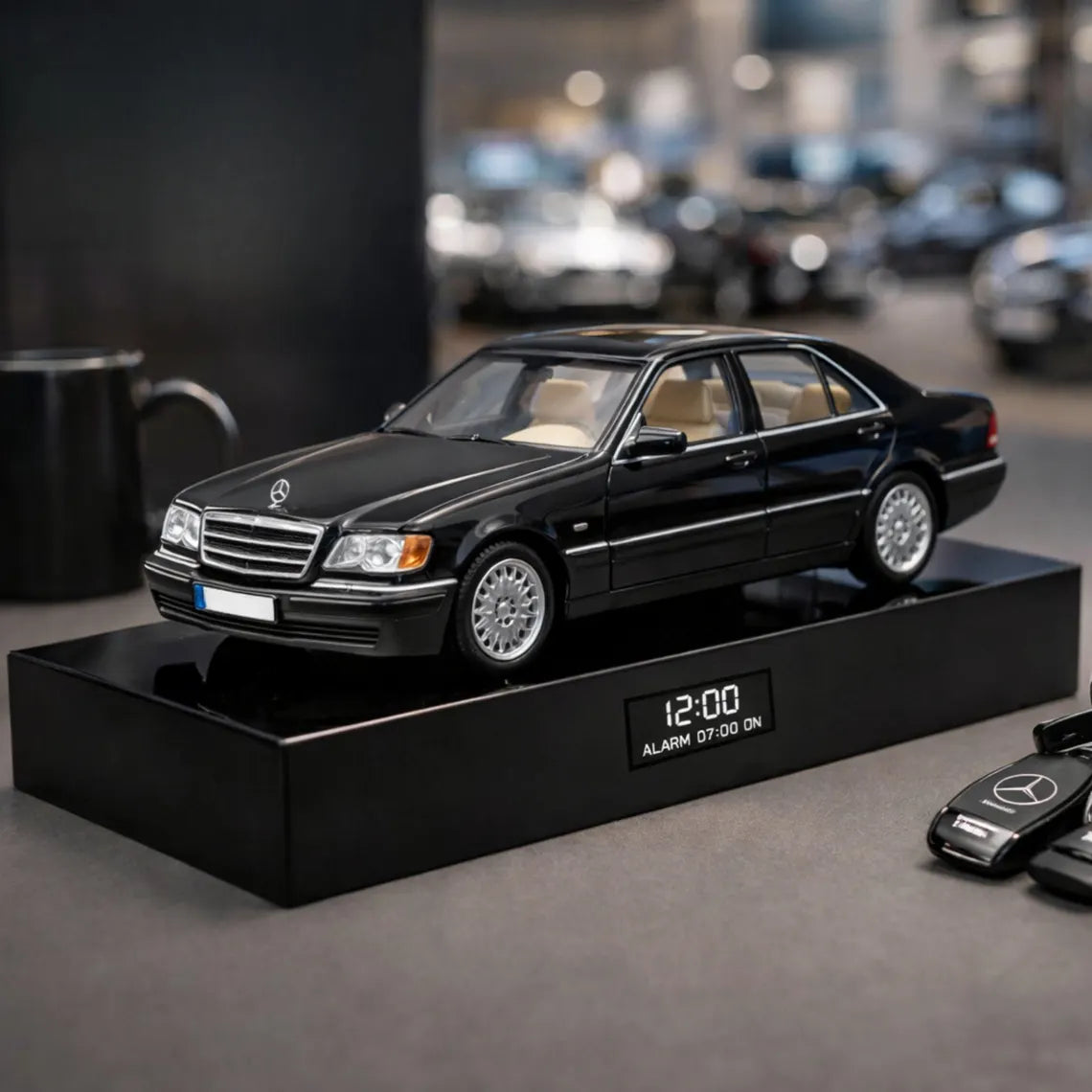 Mercedes Benz 320 W140 Car Alarm Clock – Handmade