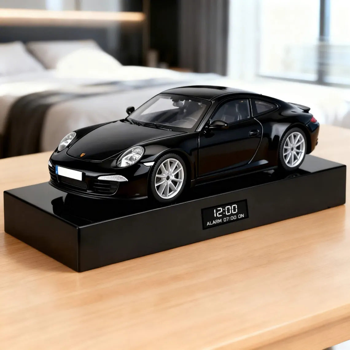 Porsche 911  S Car Alarm Clock – Handmade