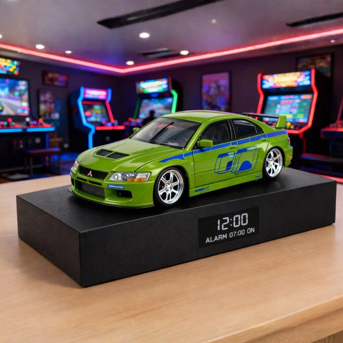 Mitsubishi Lancer Evolution VII Car Alarm Clock – Handmade