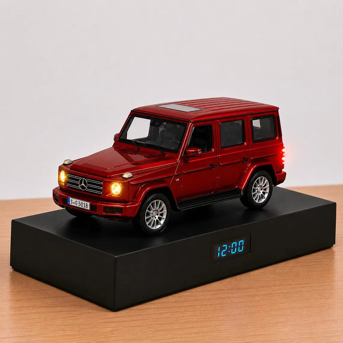 Mercedes-Benz G-Class Car Alarm Clock – Handmade - Red