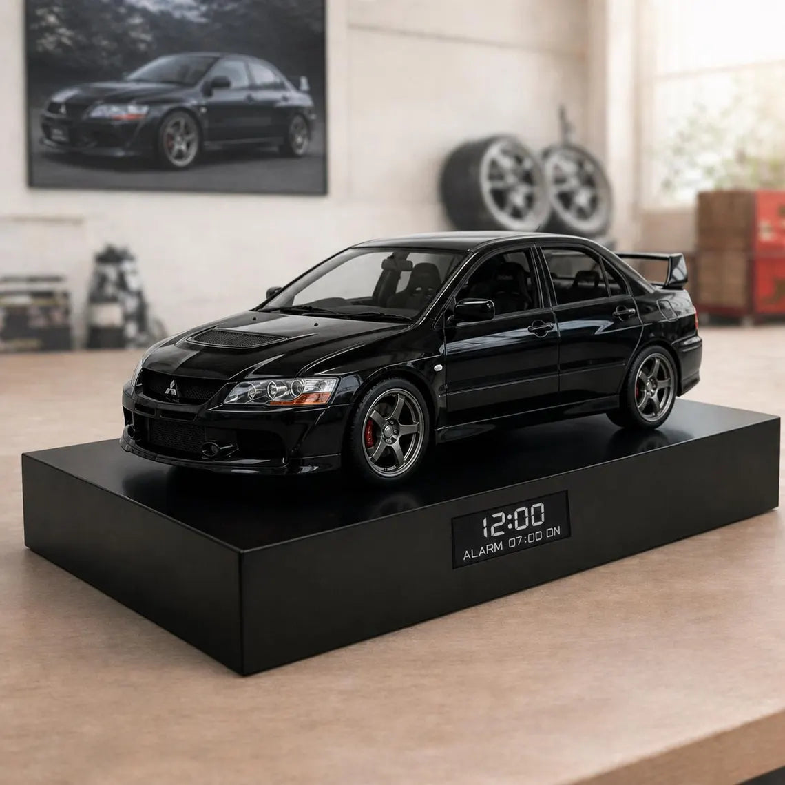 Mitsubishi Lancer Evolution IX Car Alarm Clock – Handmade