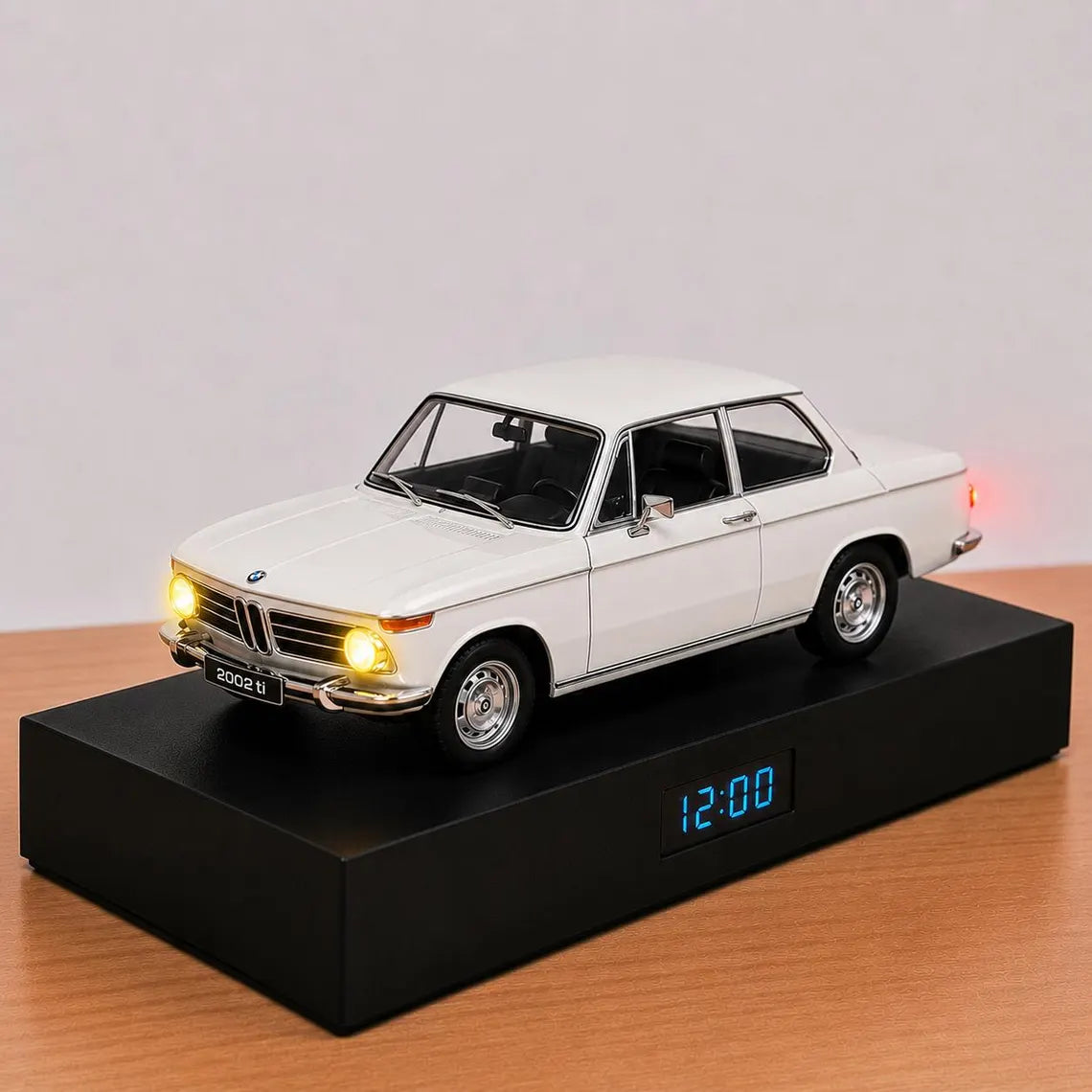 Bmw 2002 Ti Car Alarm Clock – Handmade – white