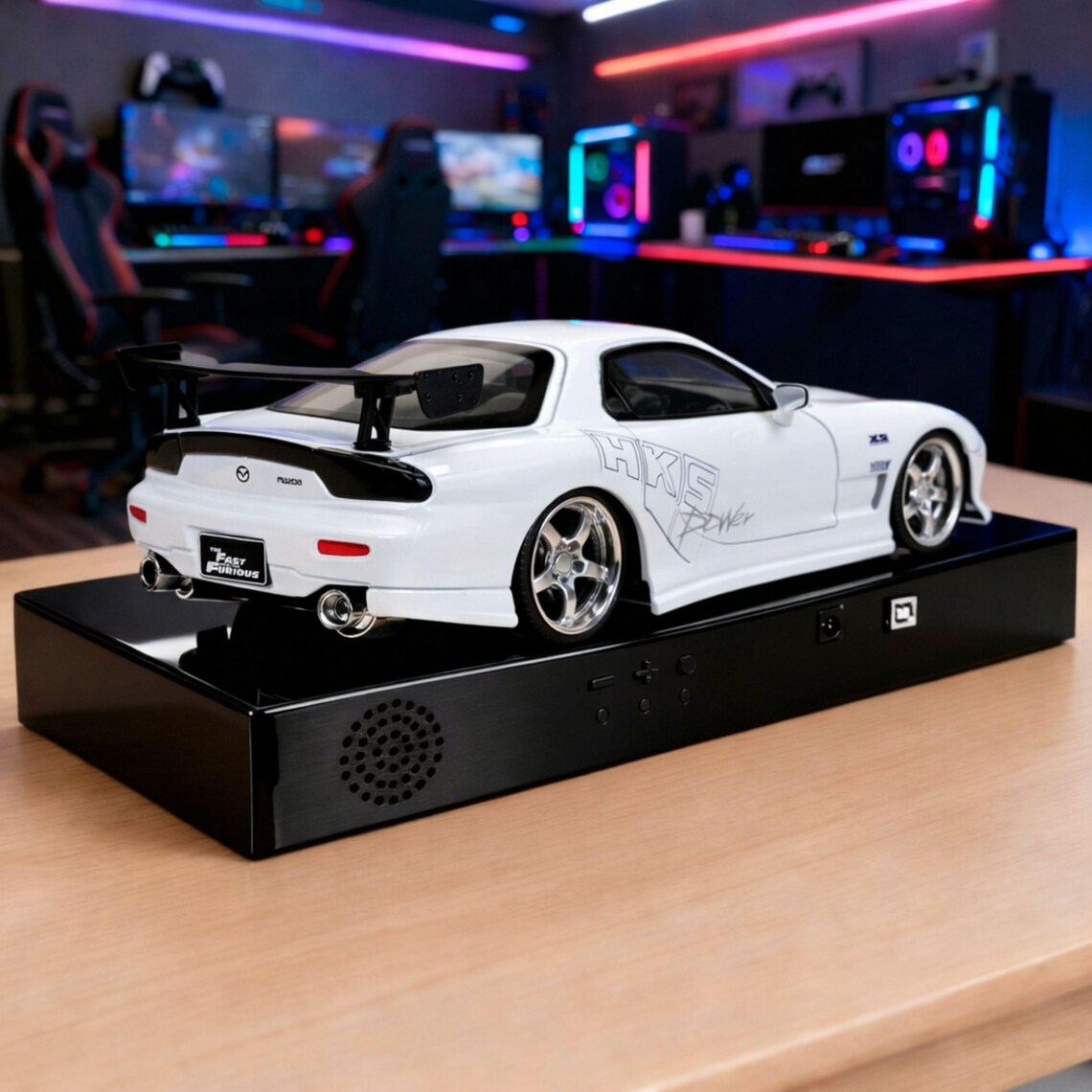 1993 Mazda RX-7 Car Alarm Clock – Handmade