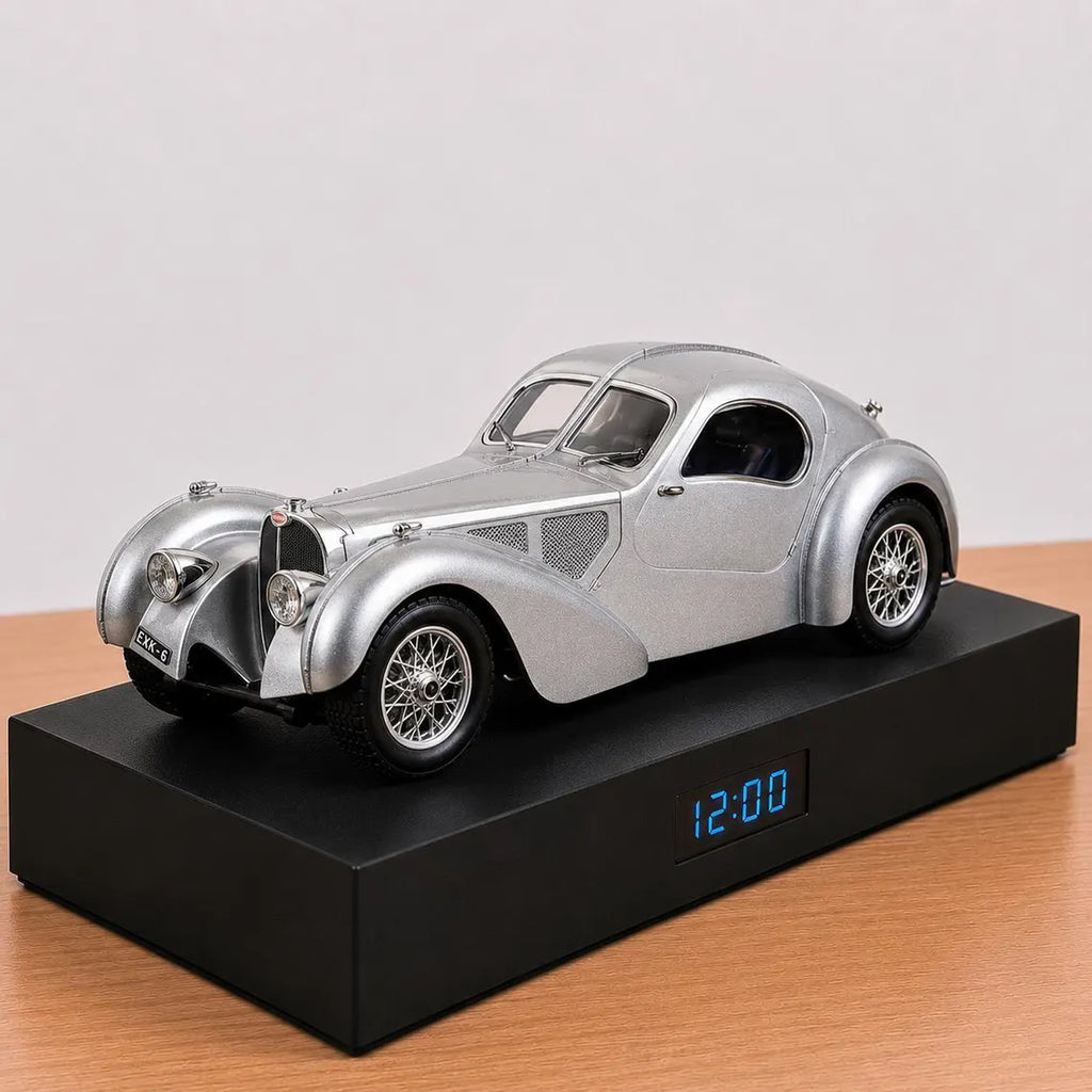 Bugatti Atlantic Car Alarm Clock – Handmade