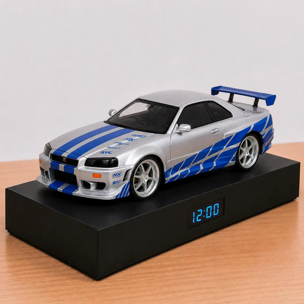 Nissan Skyline GT-R (R34) Car Alarm Clock – Handmade
