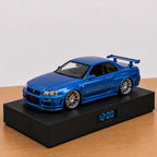 Nissan Skyline GT-R (R34) Fast & Furious Car Alarm Clock – Handmade