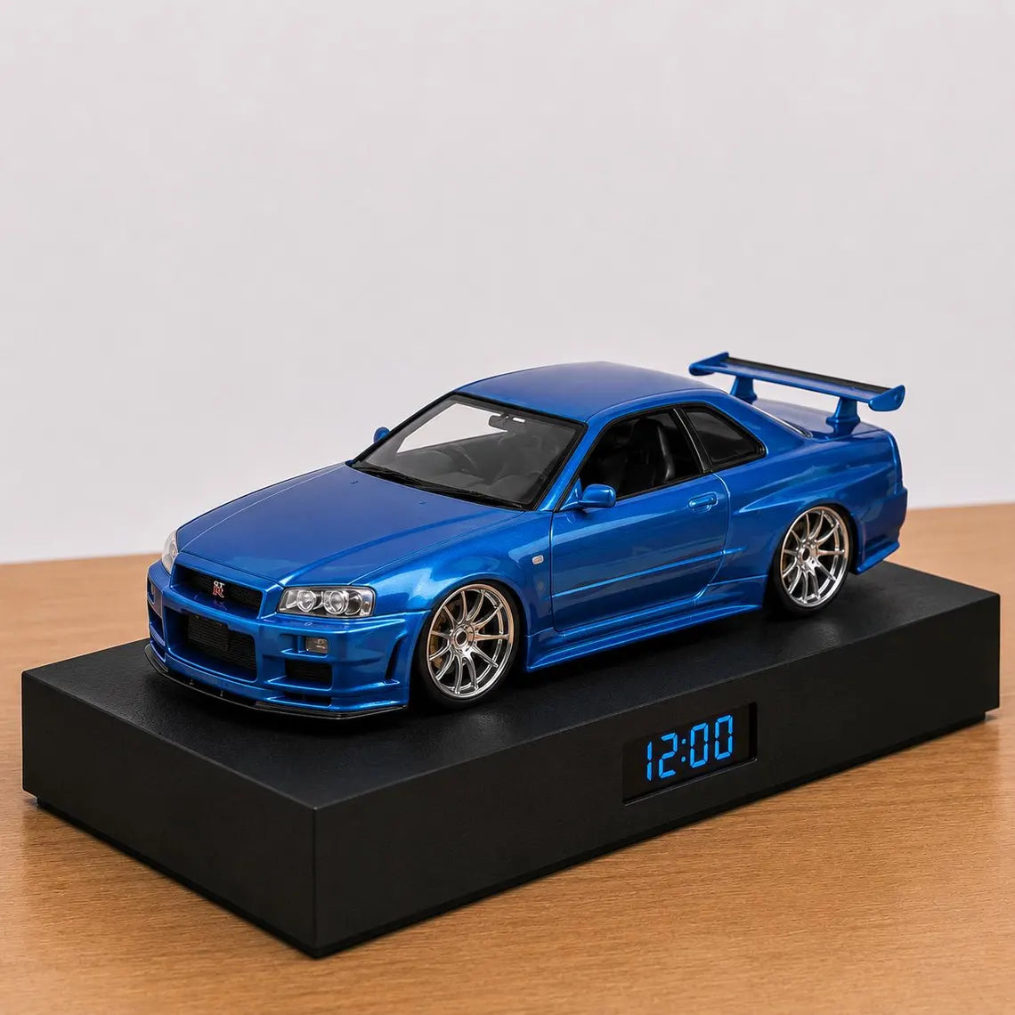 Nissan Skyline GT-R (R34) Fast & Furious Car Alarm Clock – Handmade