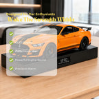 Ford Mustang shelby GT500 Car Alarm Clock – Handmade
