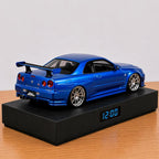 Nissan Skyline GT-R (R34) Fast & Furious Car Alarm Clock – Handmade