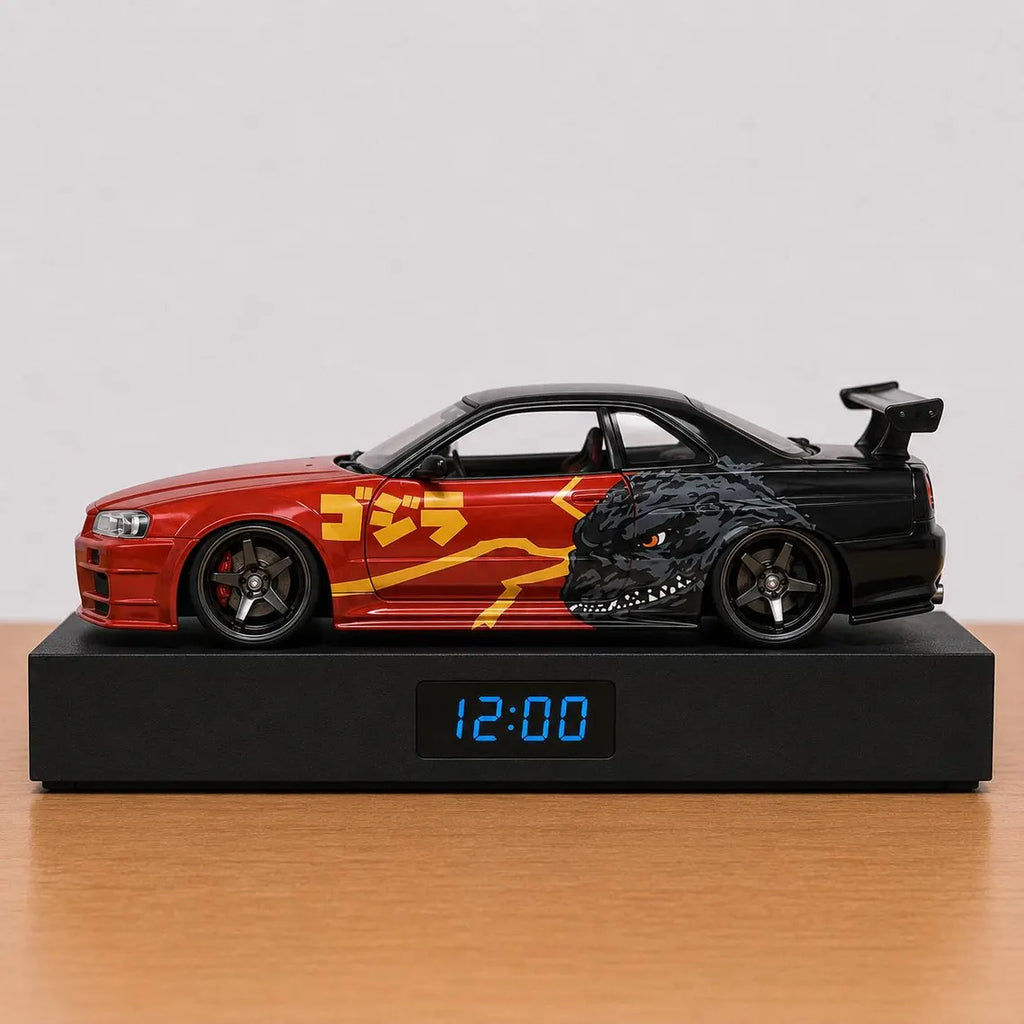 Nissan Skyline GT-R (R34) Godzilla Car Alarm Clock – Handmade