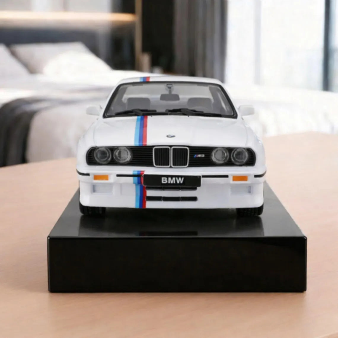 BMW E30 M3 Car Alarm Clock – Handmade – white