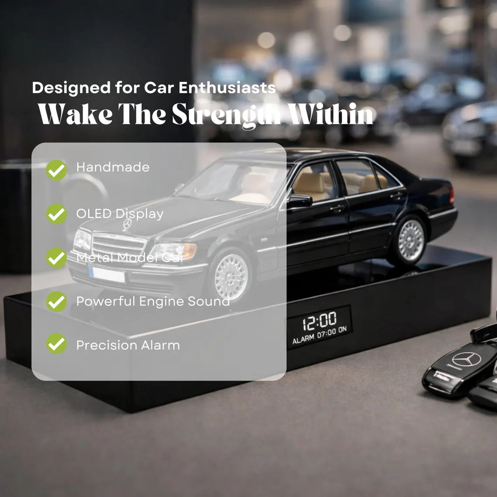 Mercedes Benz 320 W140 Car Alarm Clock – Handmade