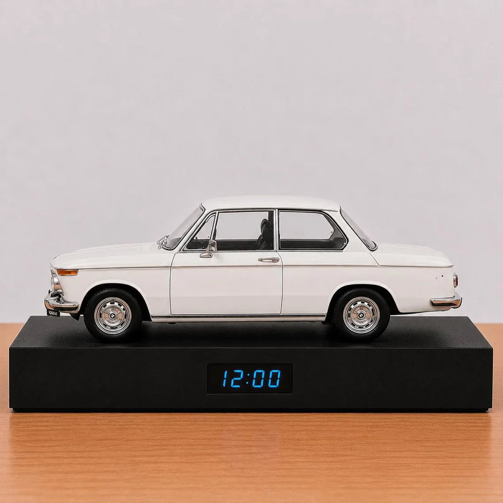 Bmw 2002 Ti Car Alarm Clock – Handmade – white