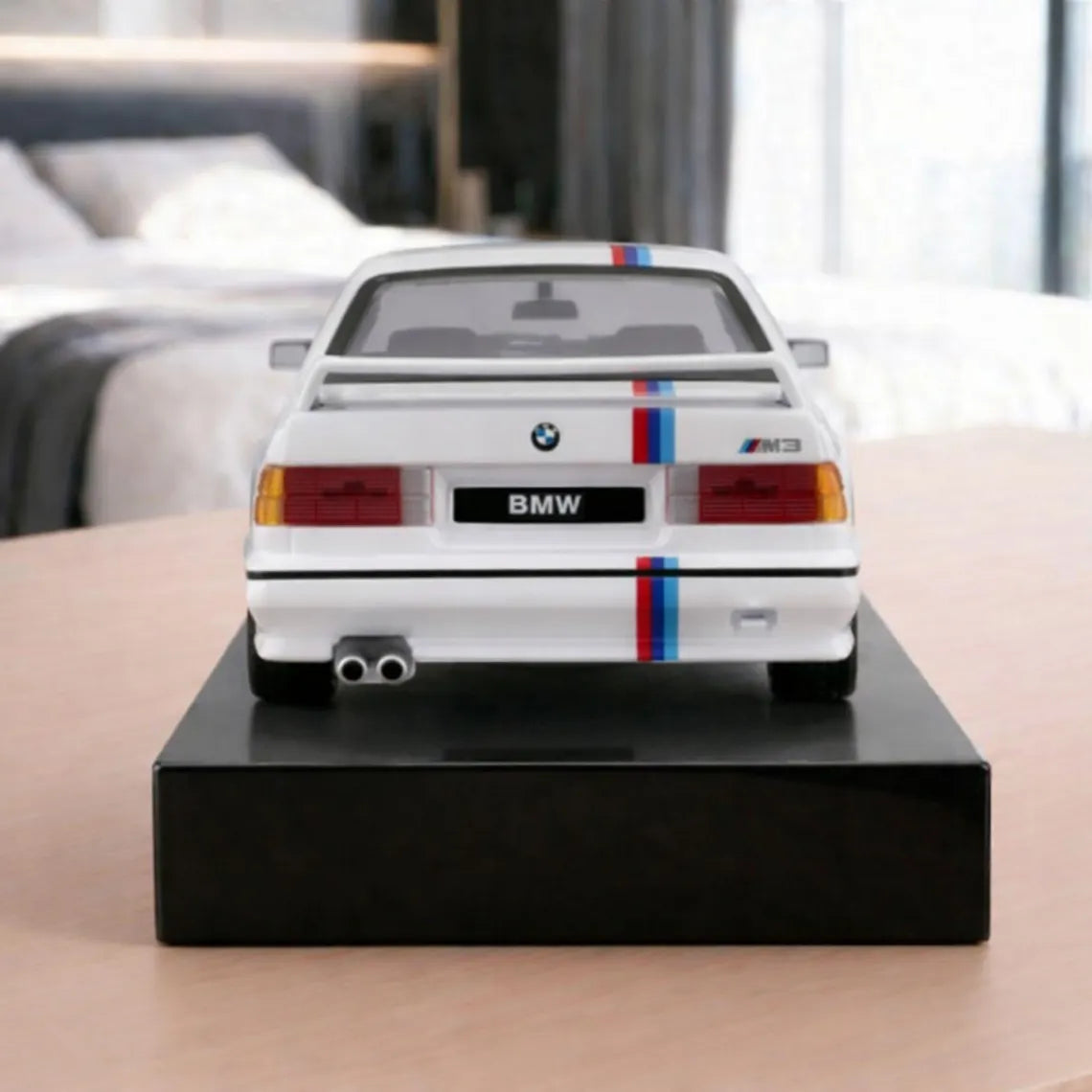 BMW E30 M3 Car Alarm Clock – Handmade – white