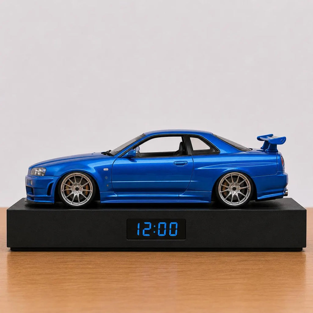 Nissan Skyline GT-R (R34) Fast & Furious Car Alarm Clock – Handmade