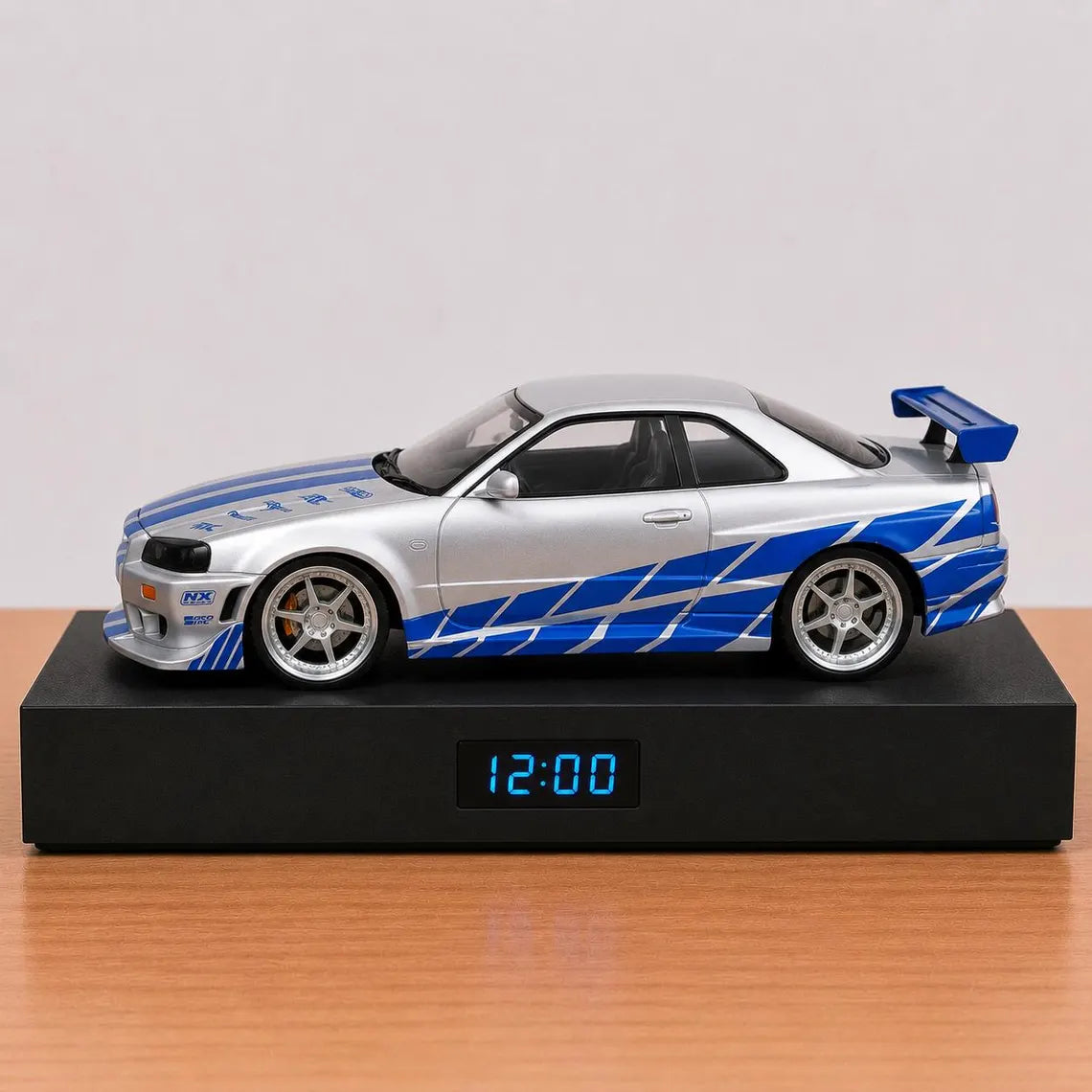Nissan Skyline GT-R (R34) Car Alarm Clock – Handmade