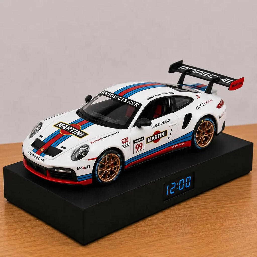 Porsche 911 GT3 RS Performance Car Alarm Clock – Handmade