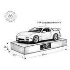 1993 Mazda RX-7 Car Alarm Clock – Handmade