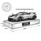 Pagani Huayra Car Alarm Clock – Handmade – Steam Effect – Green