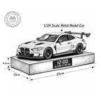 BMW M4 Car Alarm Clock – Handmade – Gray