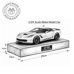 Chevrolet Corvette Z06 Car Alarm Clock – Handmade