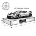Pagani Huayra Car Alarm Clock – Handmade – Steam Effect – Red
