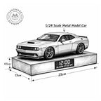 Dodge Challenger SRT8 Car Alarm Clock – Handmade