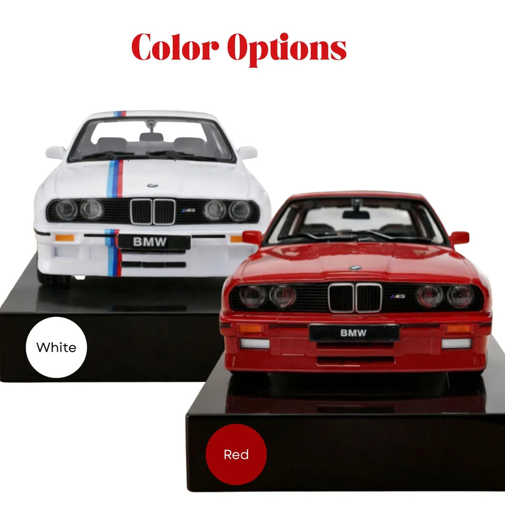 BMW E30 M3 Car Alarm Clock – Handmade – white