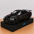Nissan Skyline GT-R (R34) Car Alarm Clock – Handmade